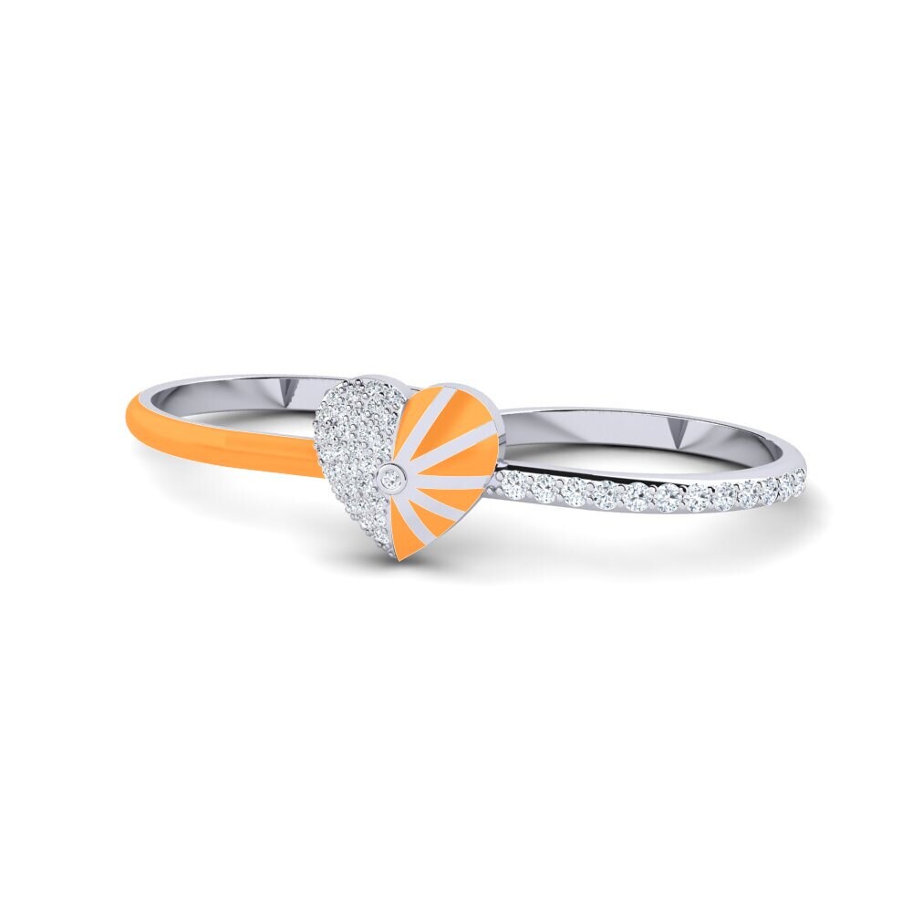 14ct White Gold Ring Lavender