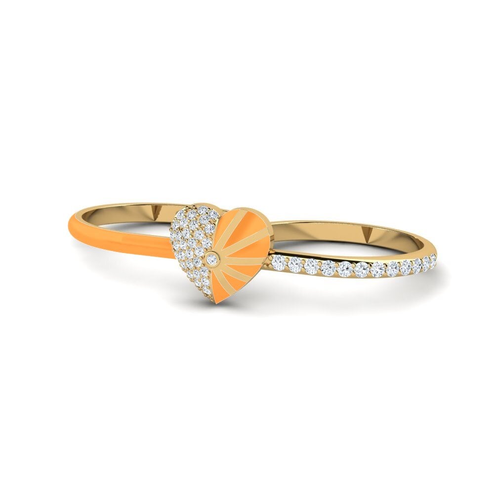Gelbgold 585 Ring Lavender