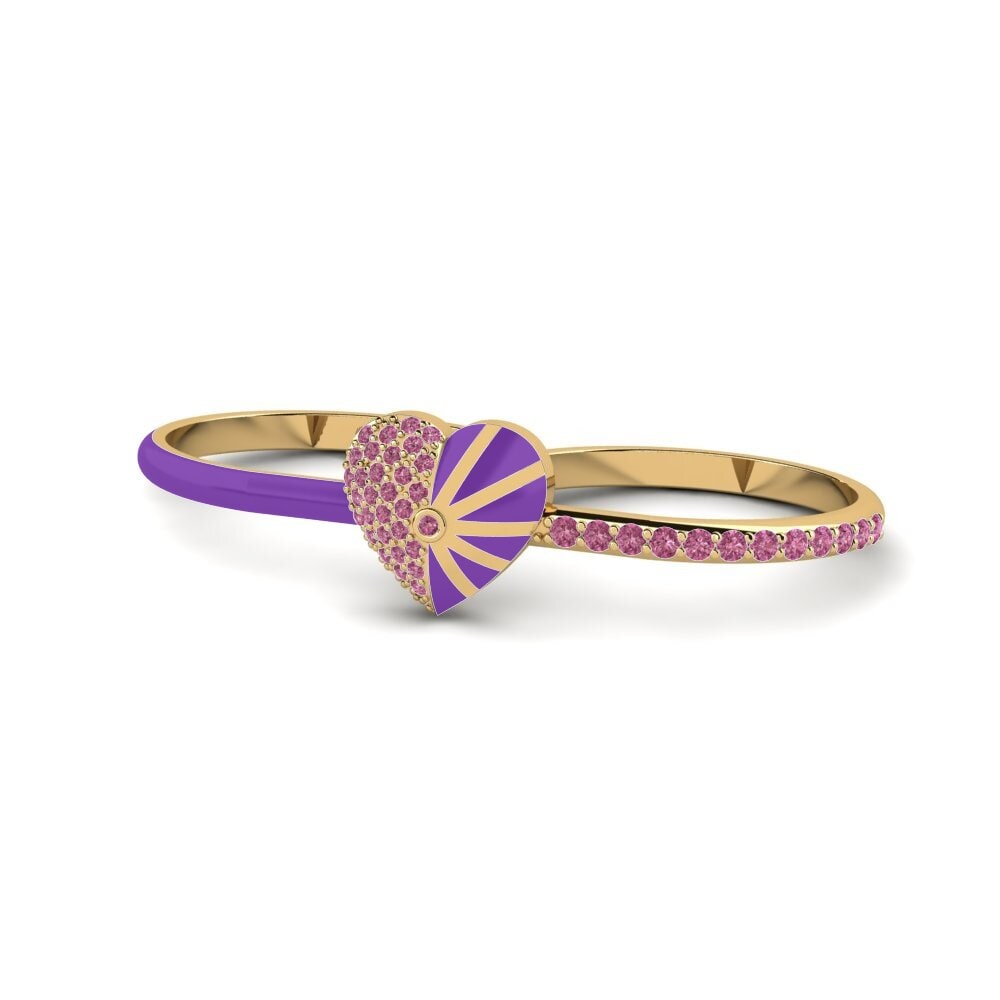 Granate Rhodolite Anillo Lavender