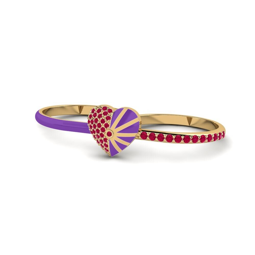 Rubí Anillo Lavender
