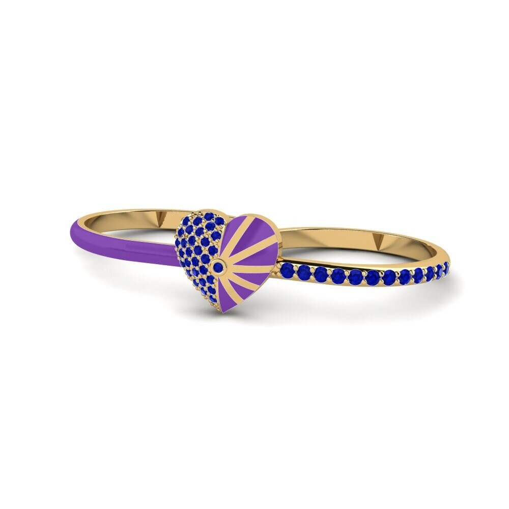 Zafiro Anillo Lavender