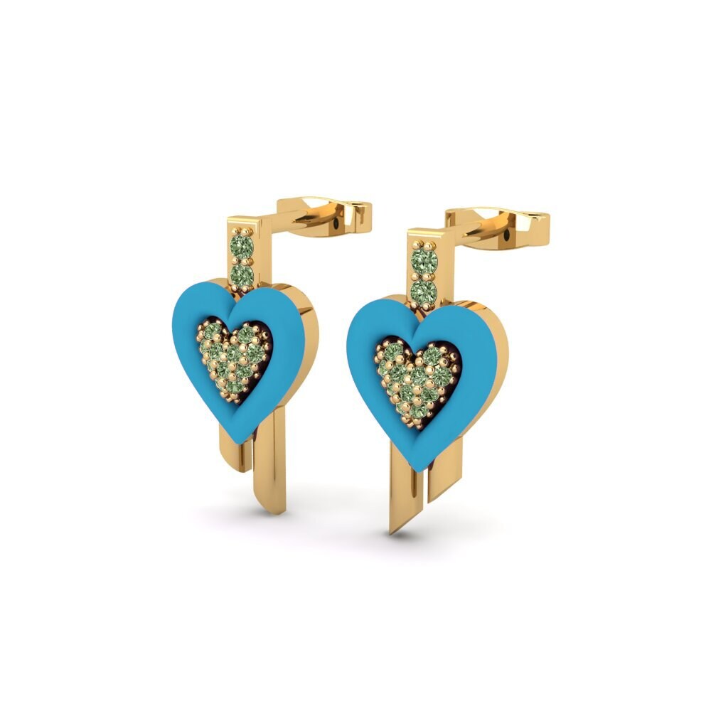 Green Diamond Women's Earring Liebe