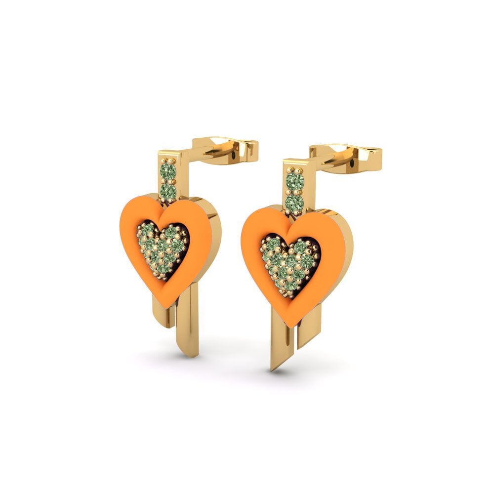 Diamante Verde Pendiente de mujer Liebe