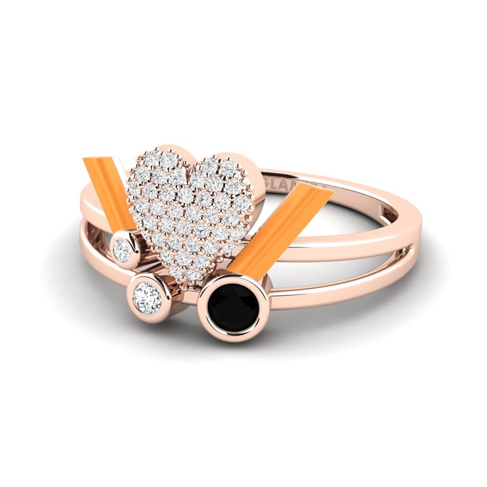 Schwarzer Saphir Ring Loveglow