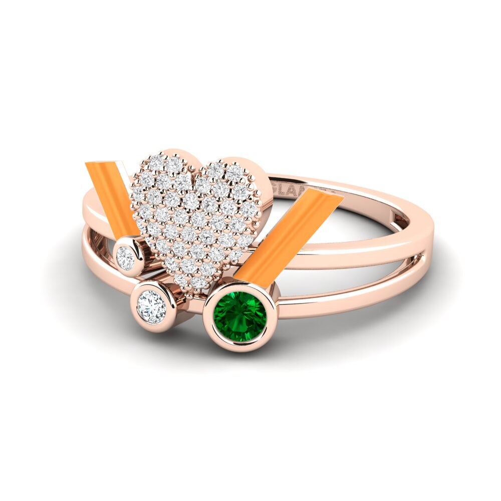 Grüner Zirkonia Ring Loveglow