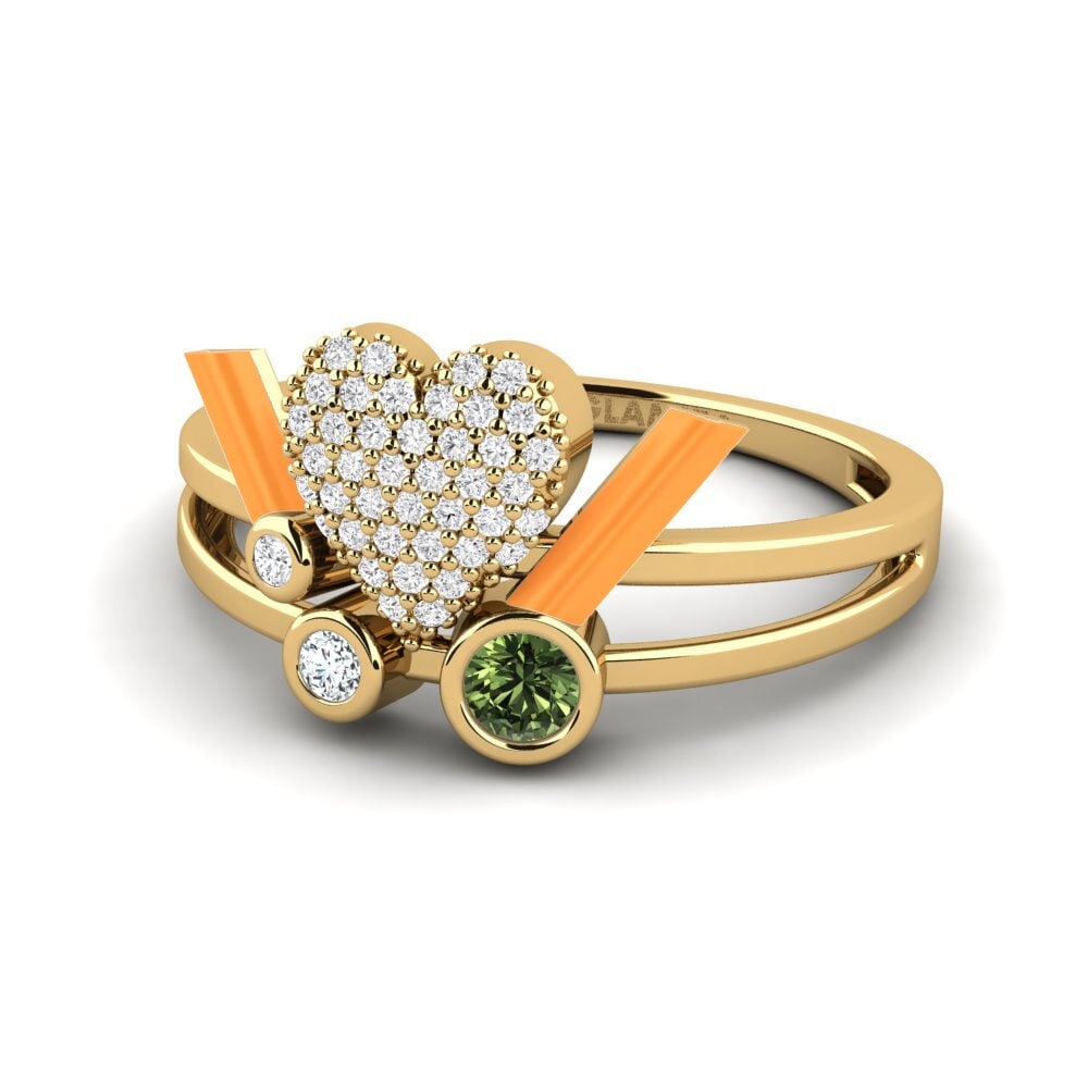 Gelbgold 585 Ring Loveglow