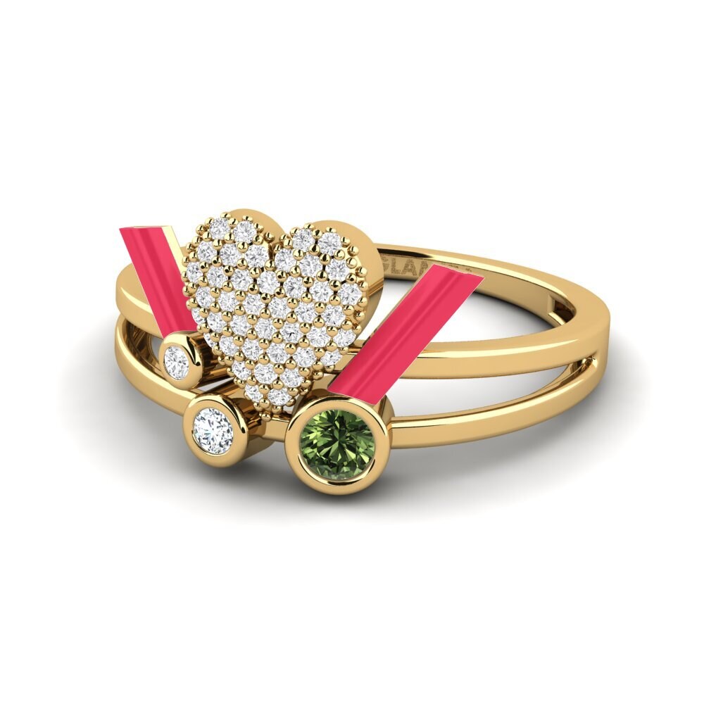 18ct Yellow Gold Ring Loveglow