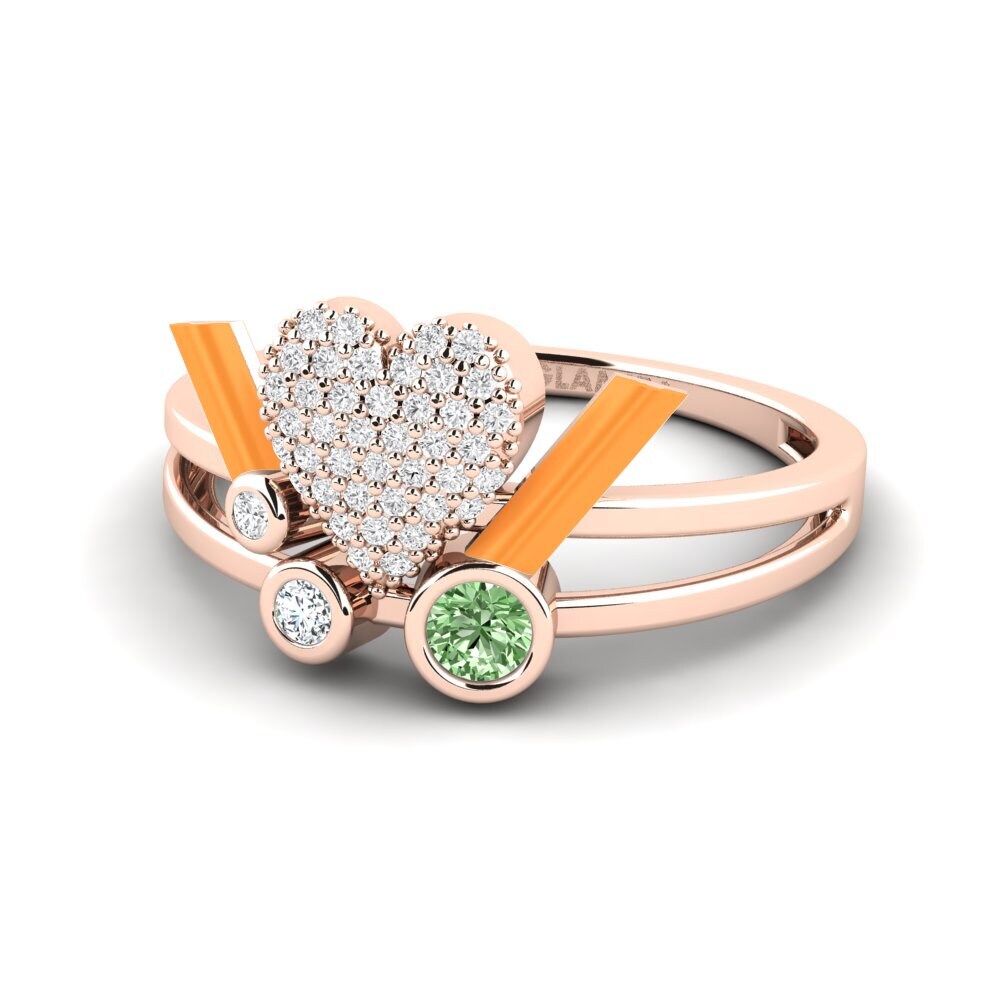 Grüner Diamant Ring Loveglow