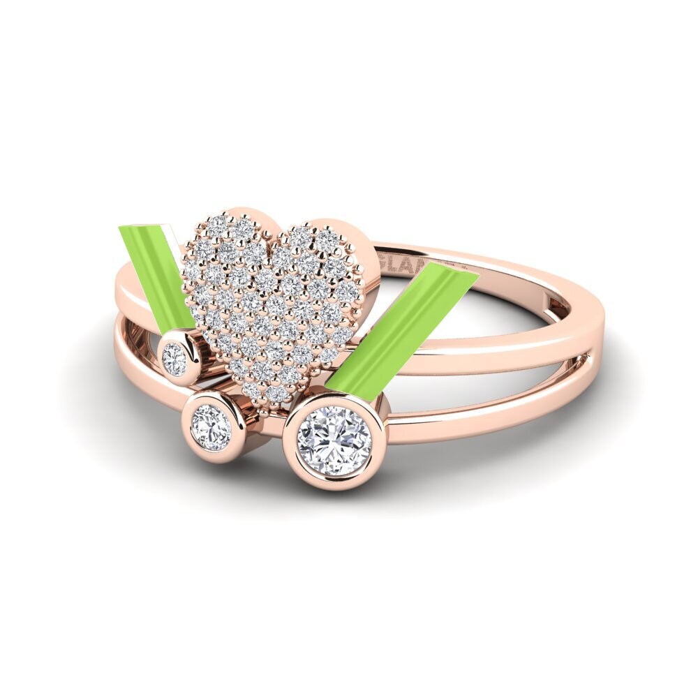 Labor-gezüchteter Diamant Ring Loveglow