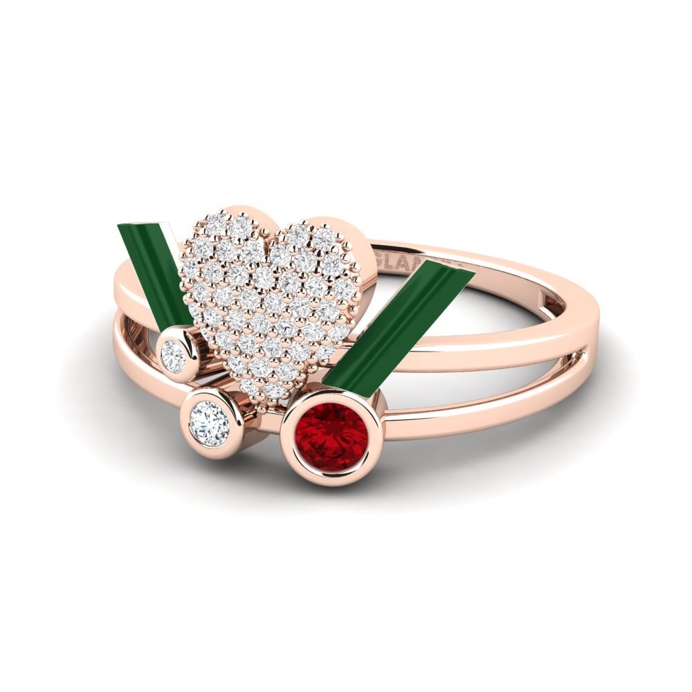 Circonita Roja Anillo Loveglow