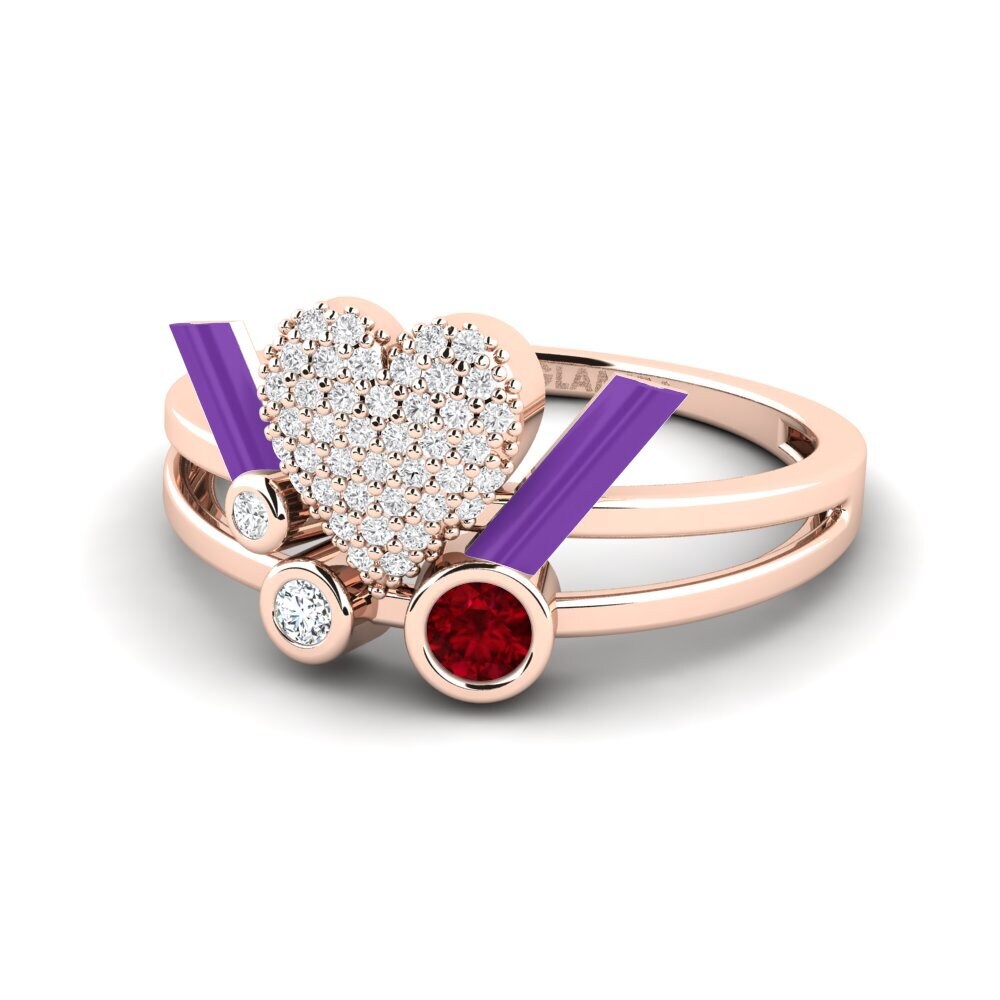 Rubí Anillo Loveglow