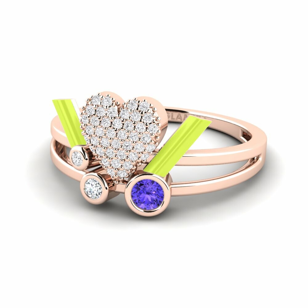 Bagues Tanzanite Cœur