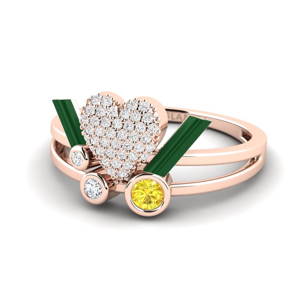 Gelber Saphir Ring Loveglow