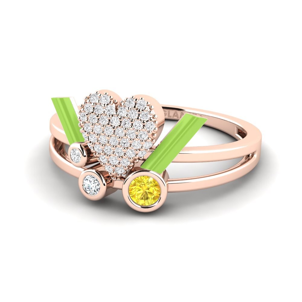 Gelber Saphir Ring Loveglow
