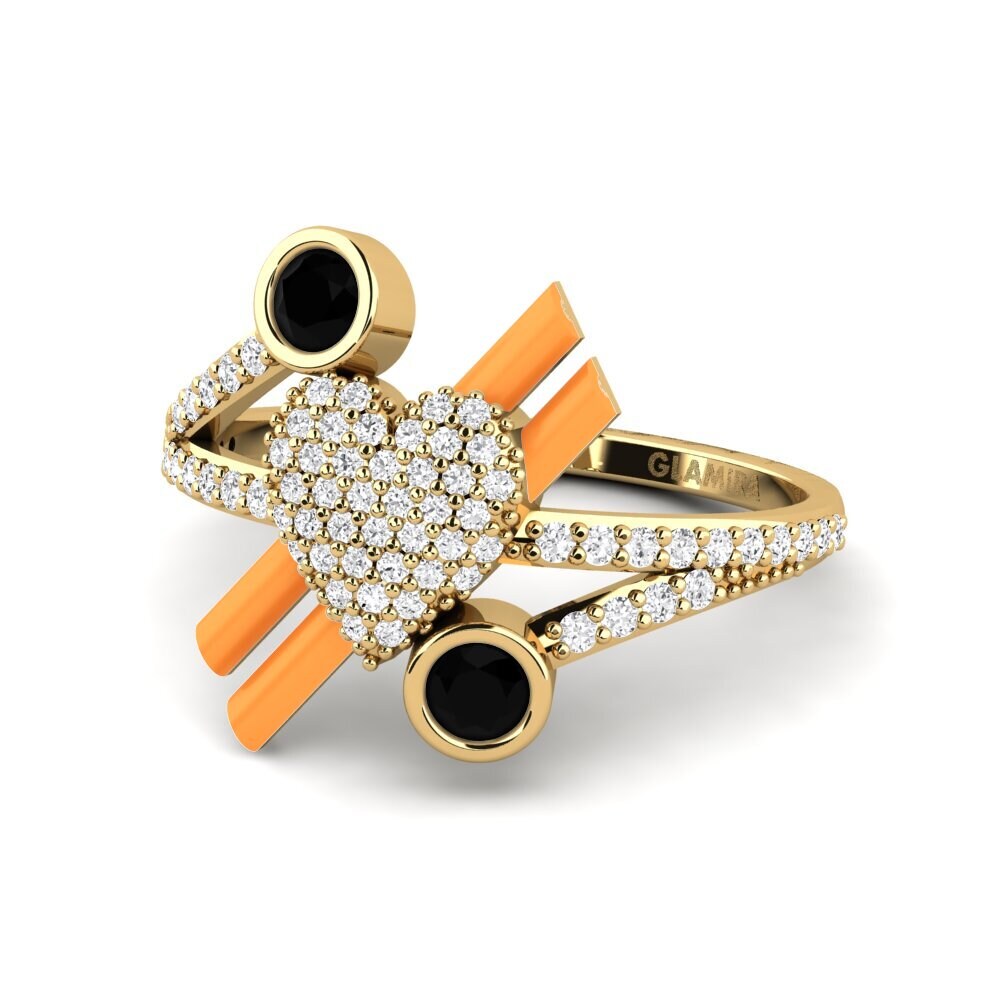 Schwarzer Saphir Ring Lovehill