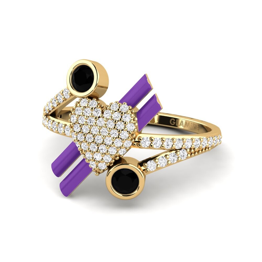 Zafiro negro Anillo Lovehill