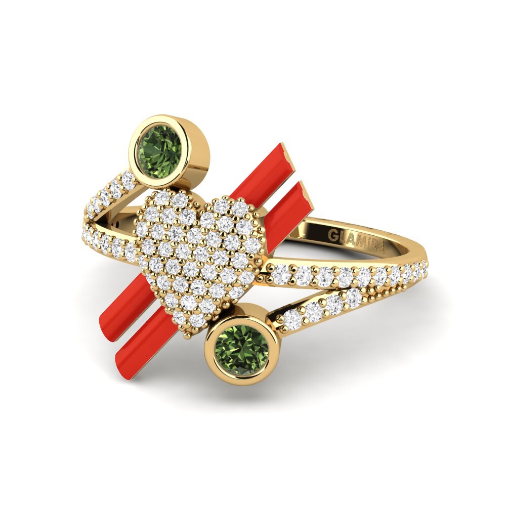 Grüner Saphir Ring Lovehill