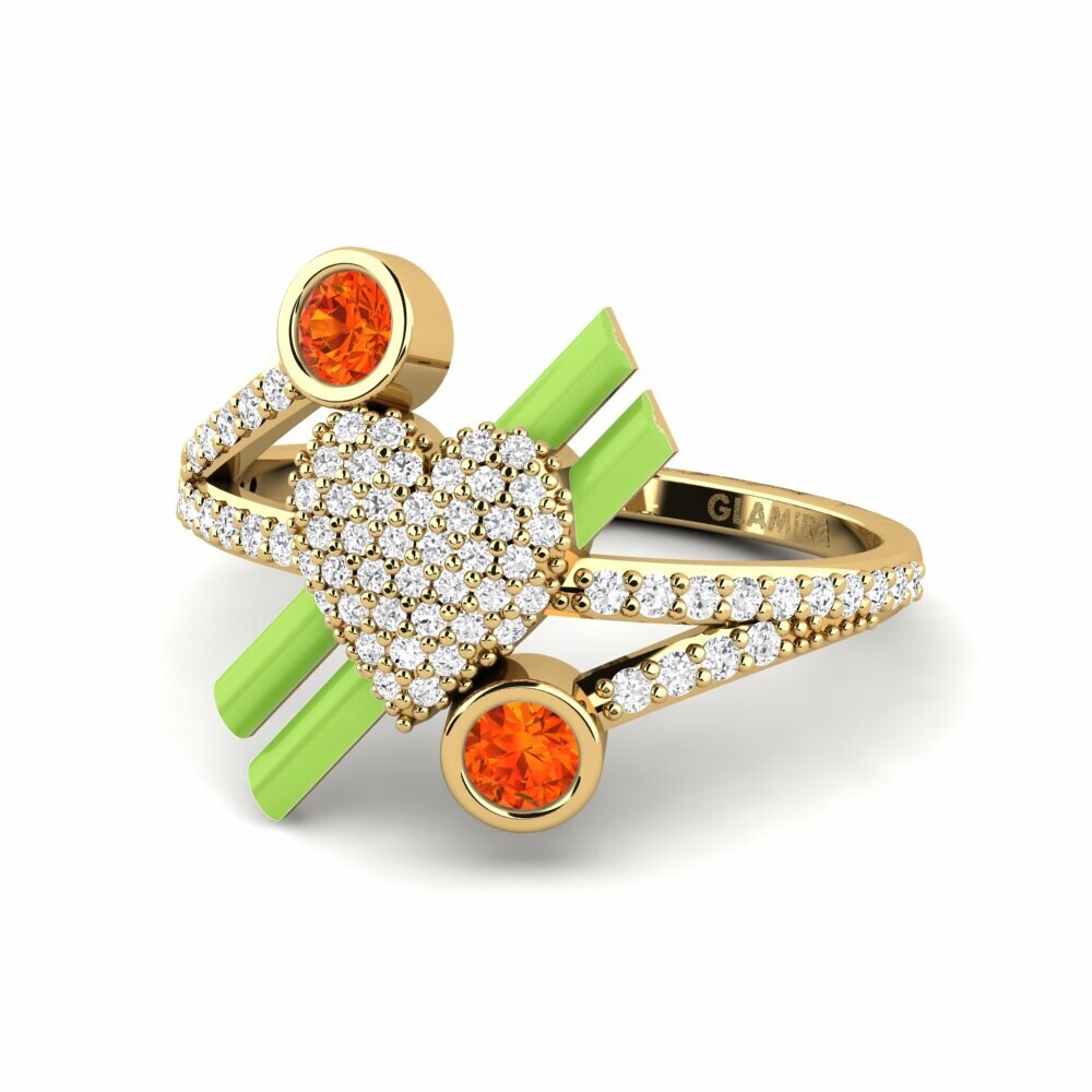 Saphir orange Bague Lovehill