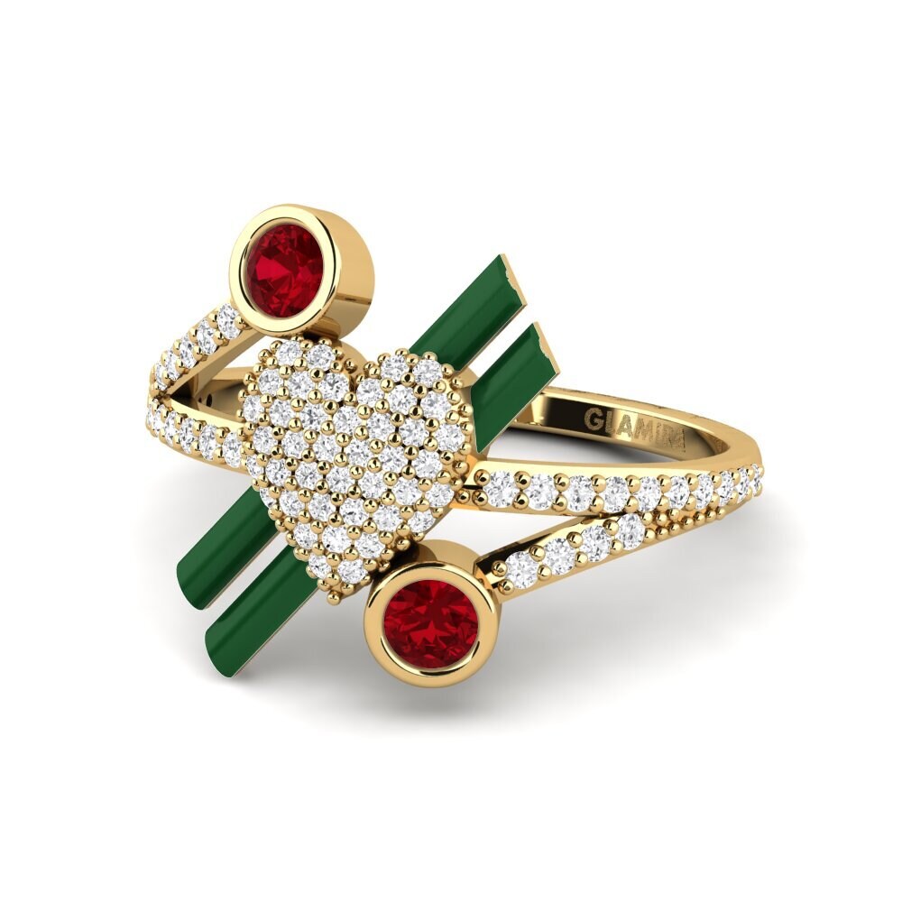 Circonita Roja Anillo Lovehill