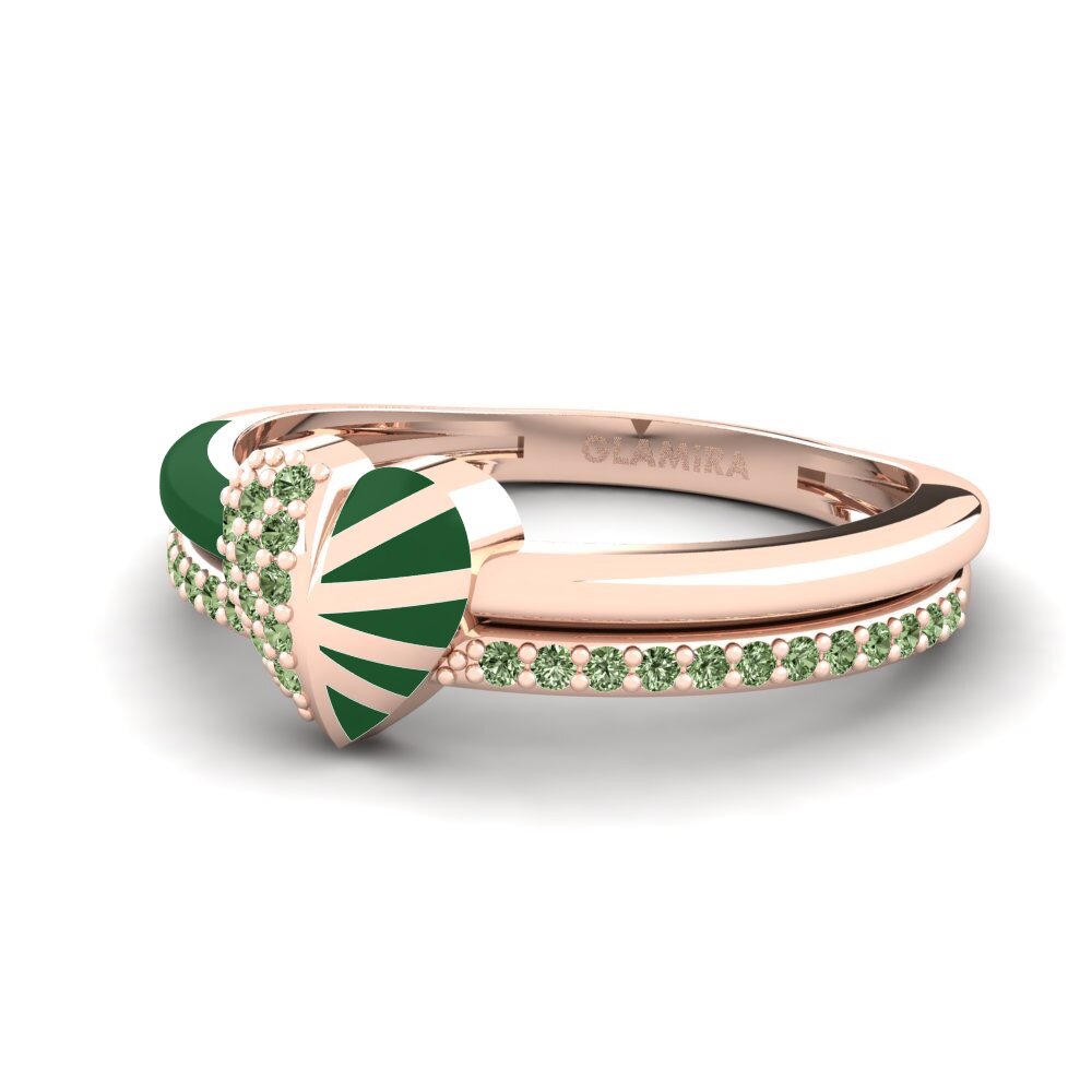 Green Diamond Ring Lovestory
