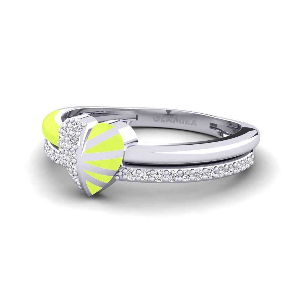 950 Palladium Ring Lovestory