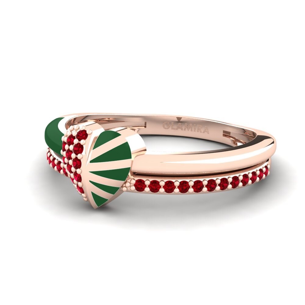 Circonita Roja Anillo Lovestory