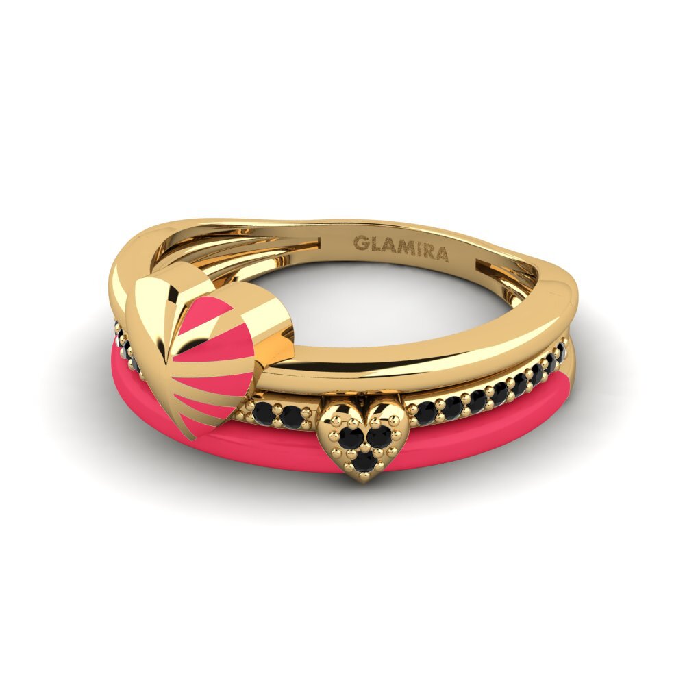 Schwarzer Onyx Ring Lovestruck
