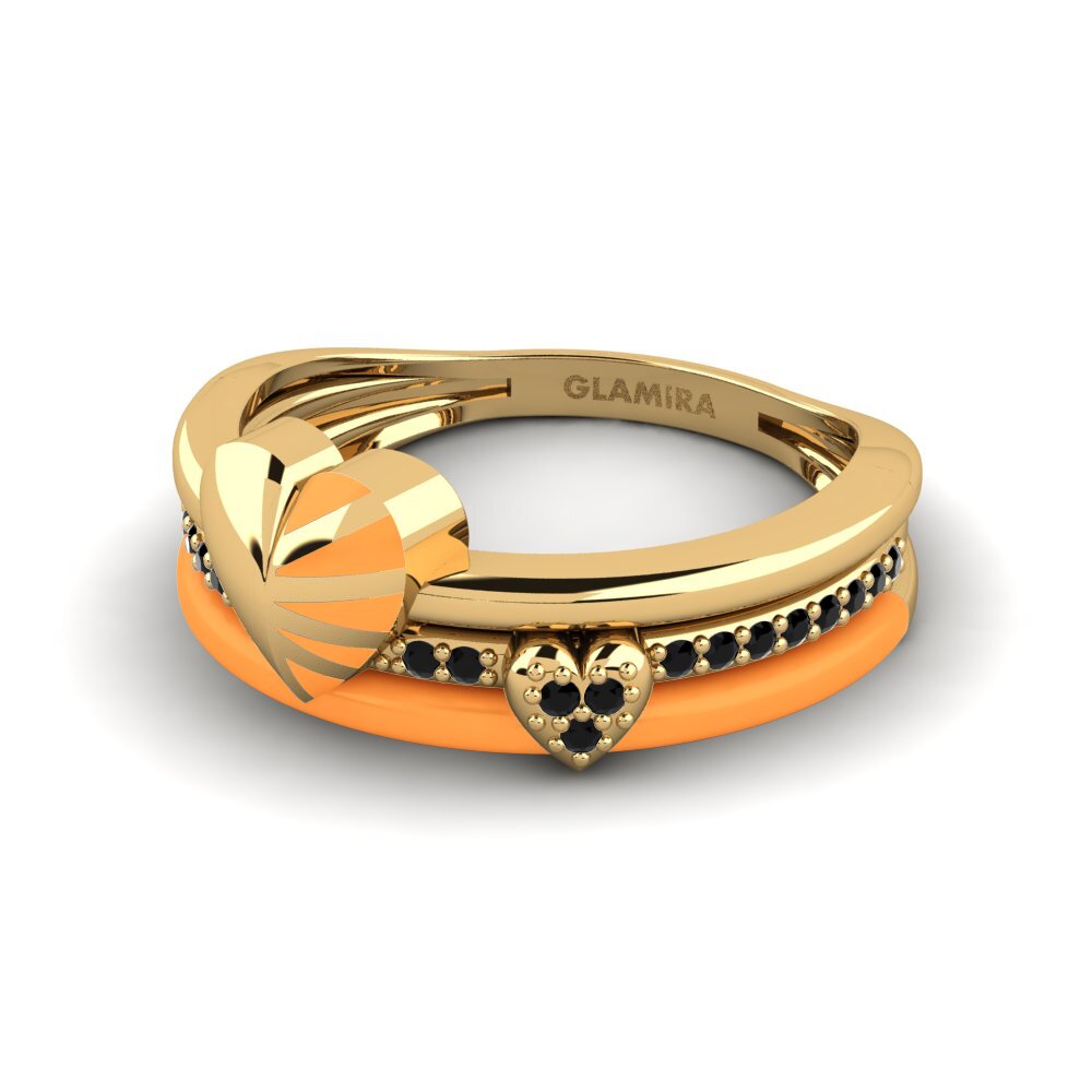 Schwarzer Saphir Ring Lovestruck