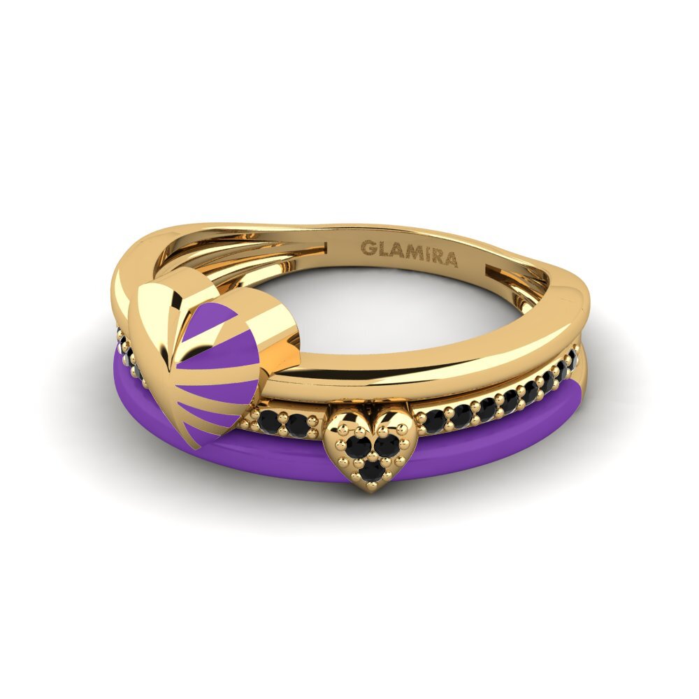 Zafiro negro Anillo Lovestruck