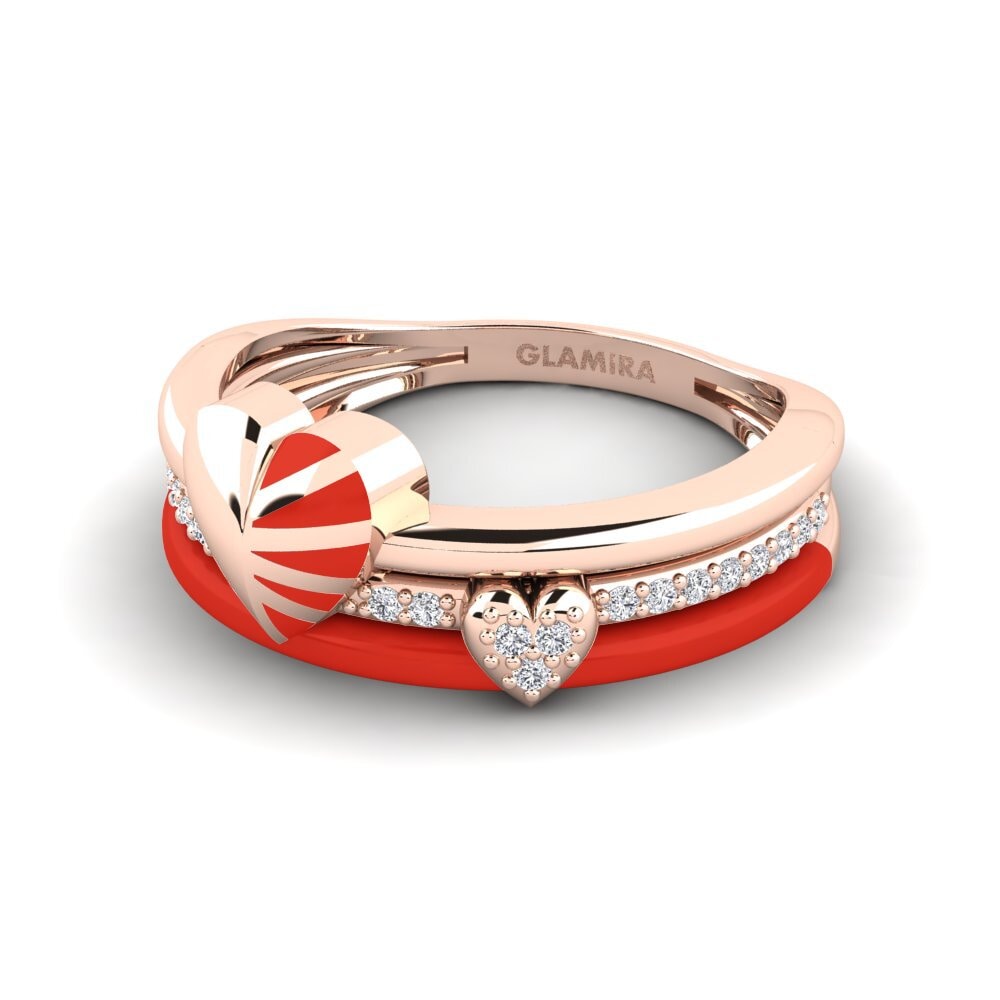 Rotgold 375 Ring Lovestruck