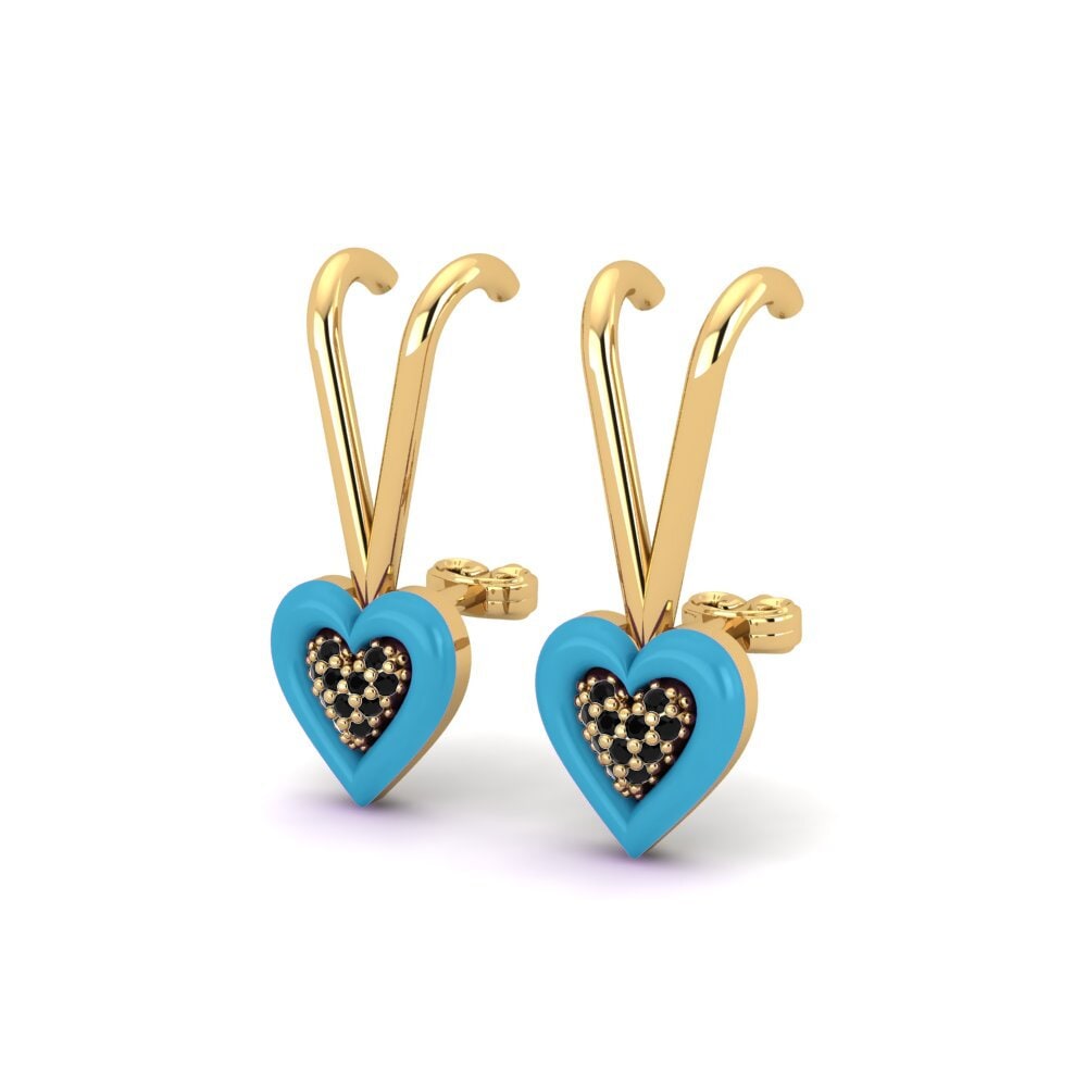 Black Sapphire Earring Minnek