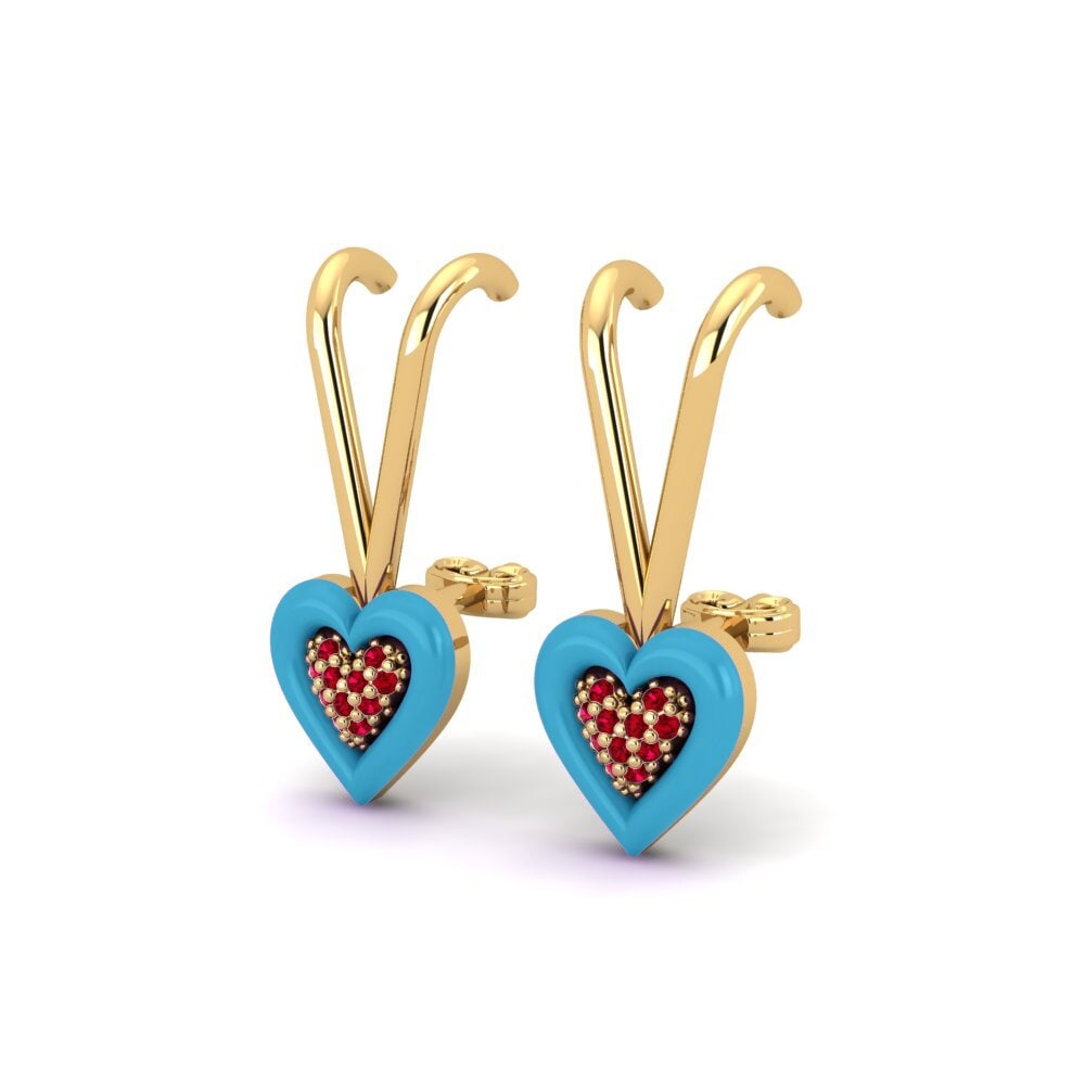 Red Zirconia Women's Earring Minnek