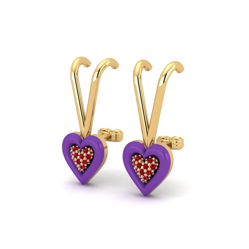 Red Zirconia Women's Earring Minnek
