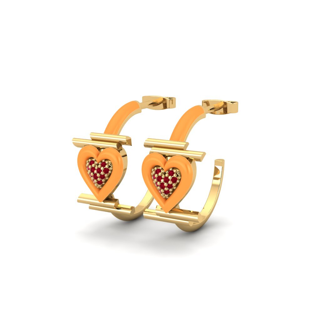 Red Zirconia Women's Earring Mistero