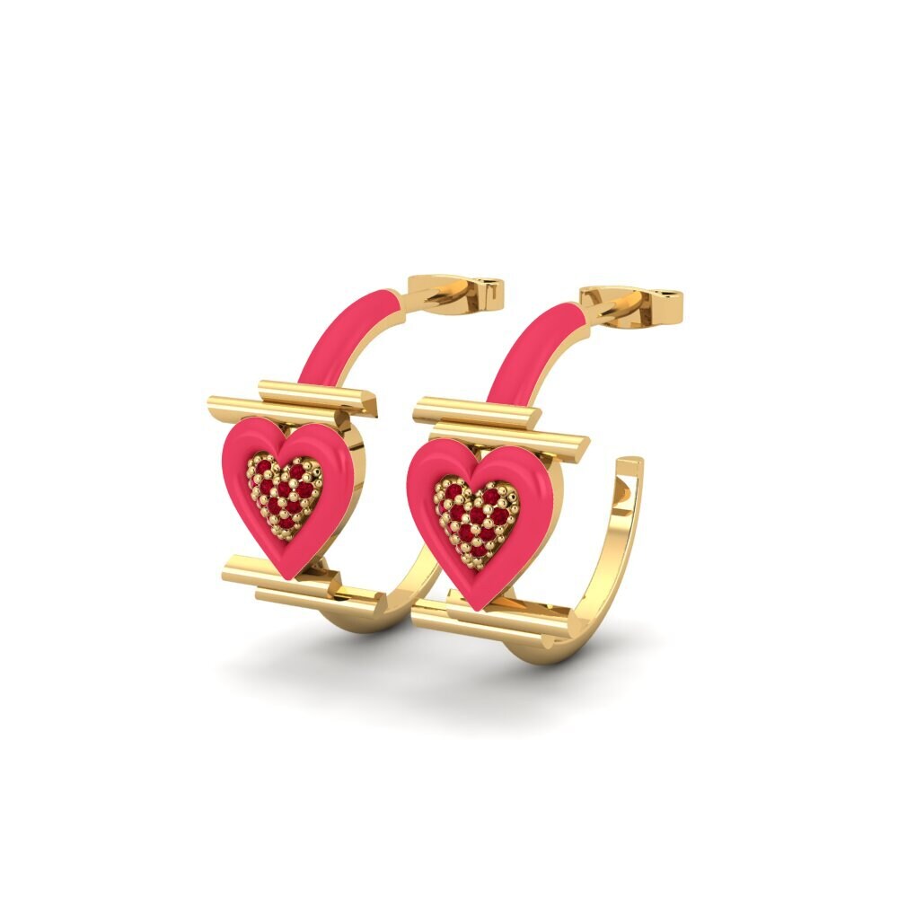 Red Zirconia Women's Earring Mistero