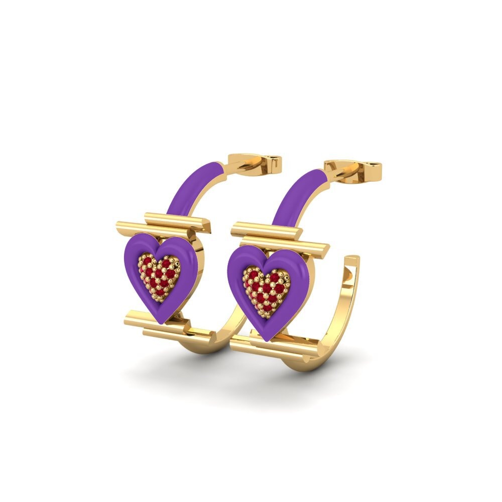 Red Zirconia Women's Earring Mistero