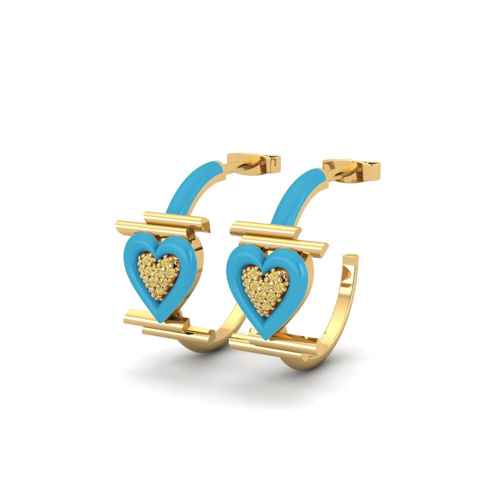 Yellow Diamond Women's Earring Mistero