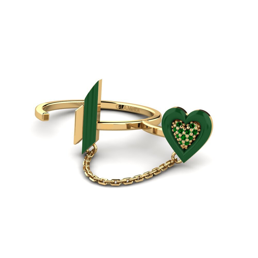 Zircone Verde Anello Modificare