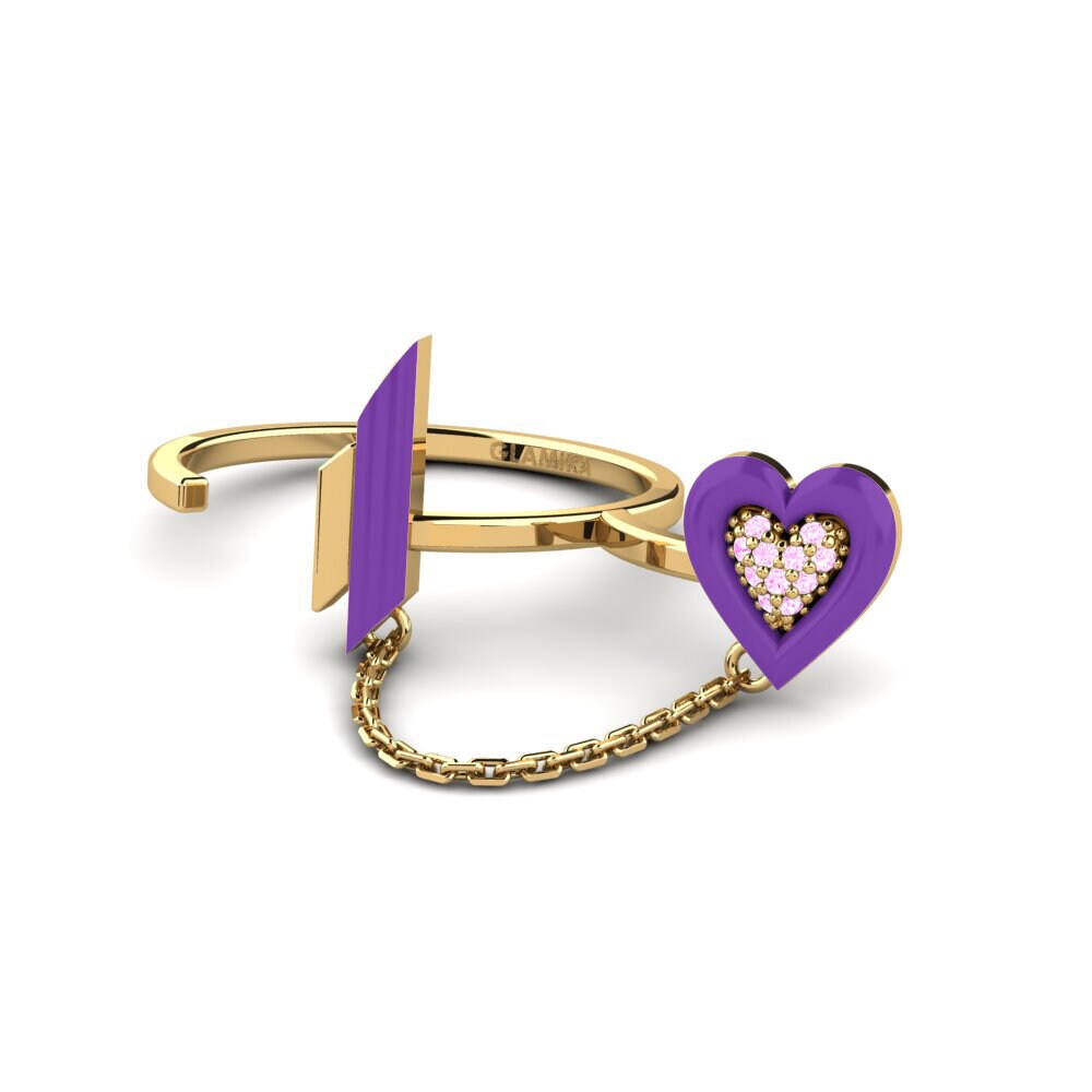 Rosa Saphir Ring Modificare
