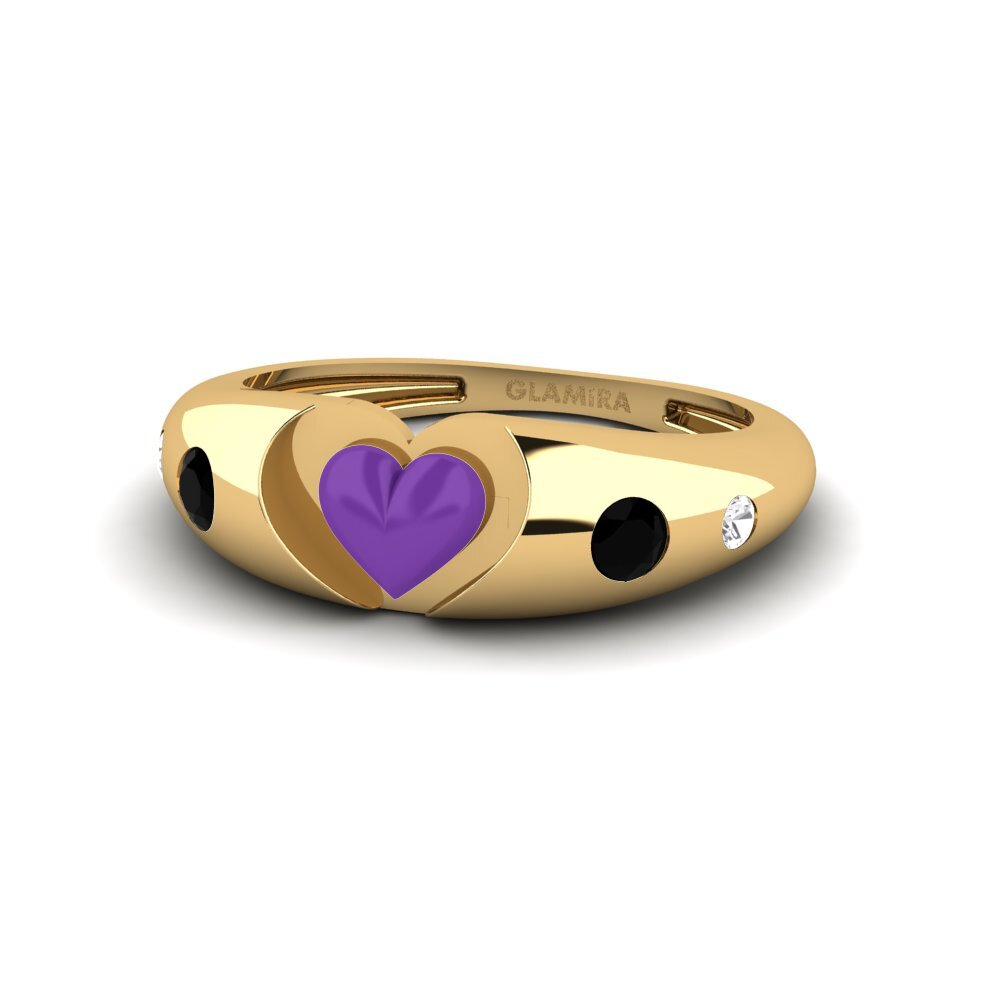 Zafiro negro Anillo Mostrare