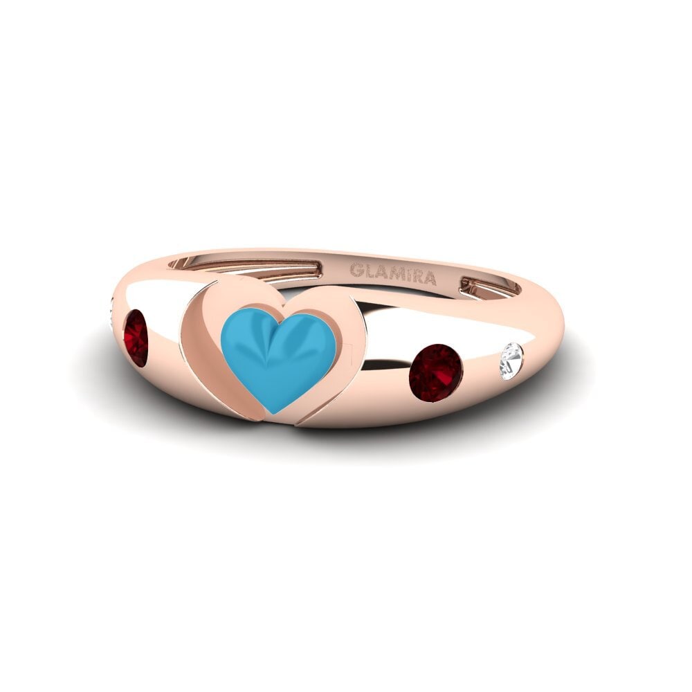 18ct Rose Gold Ring Mostrare