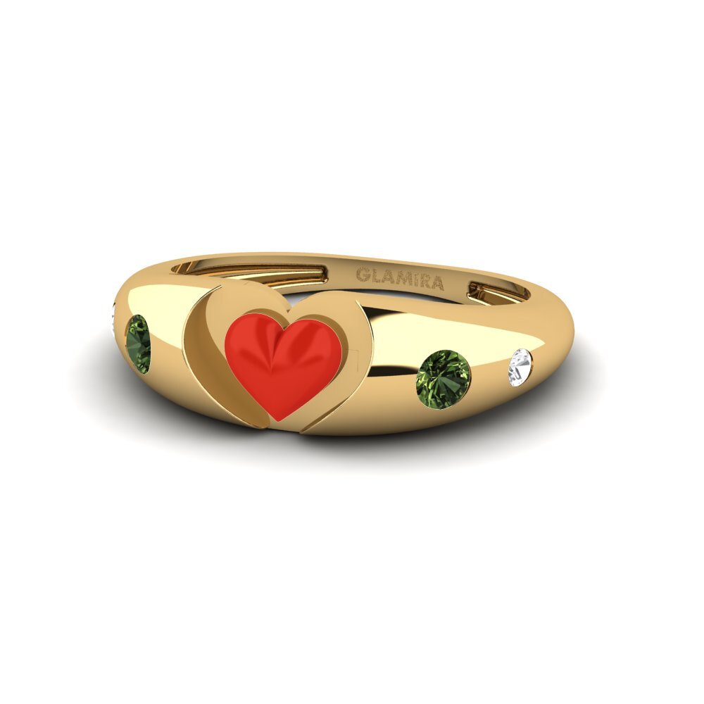 Grüner Saphir Ring Mostrare