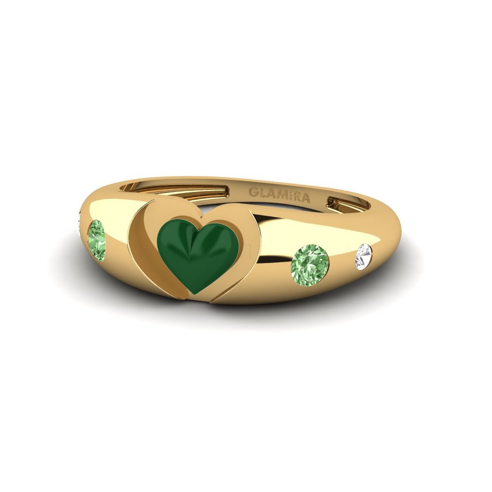 Green Diamond Ring Mostrare