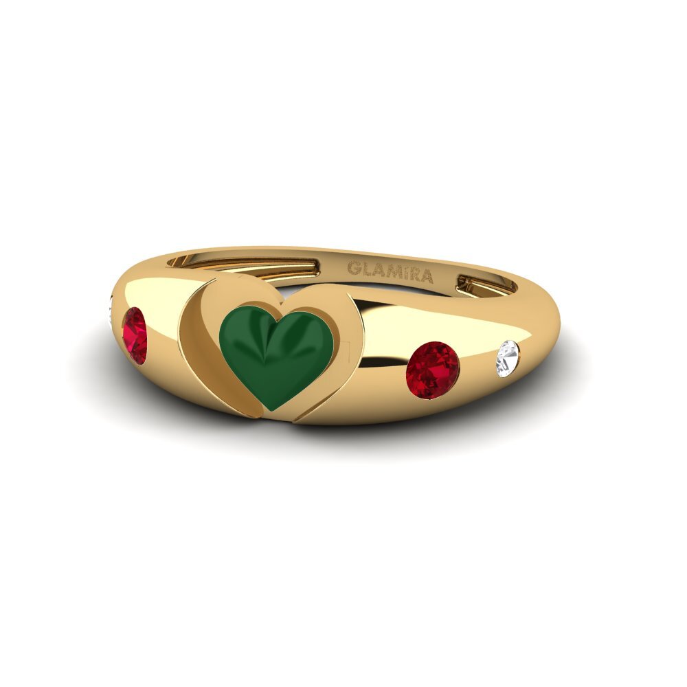 Circonita Roja Anillo Mostrare