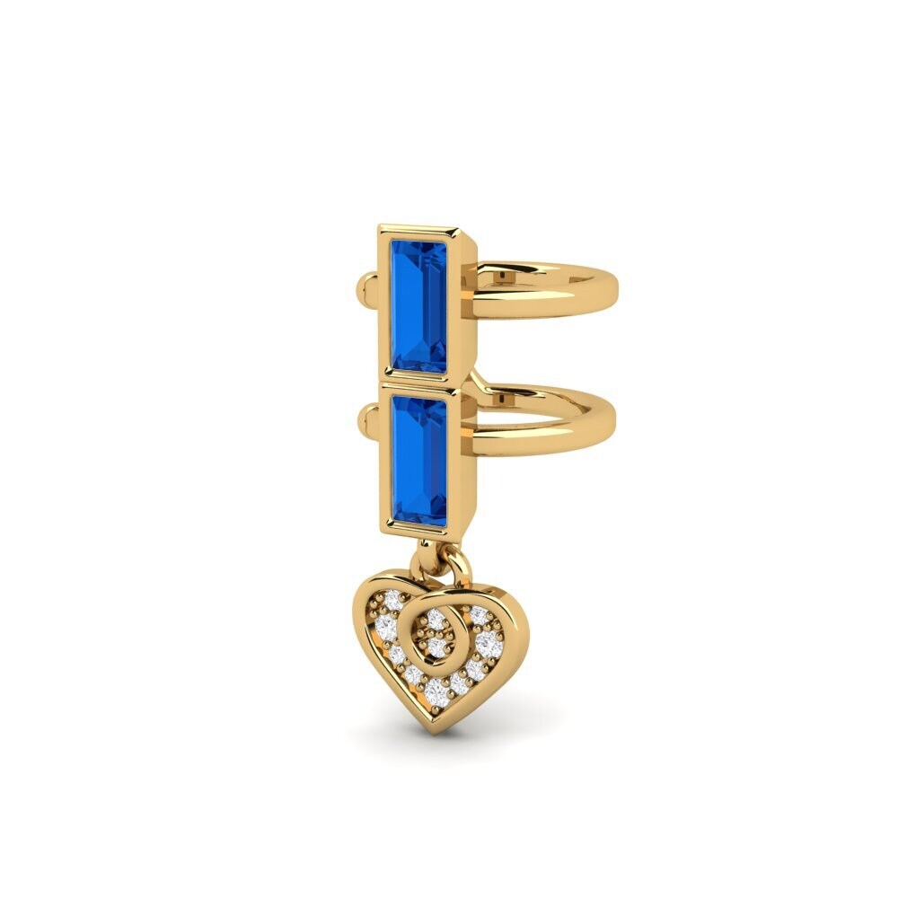 Đá Zirconia Xanh Lam Bông tai nữ One Love