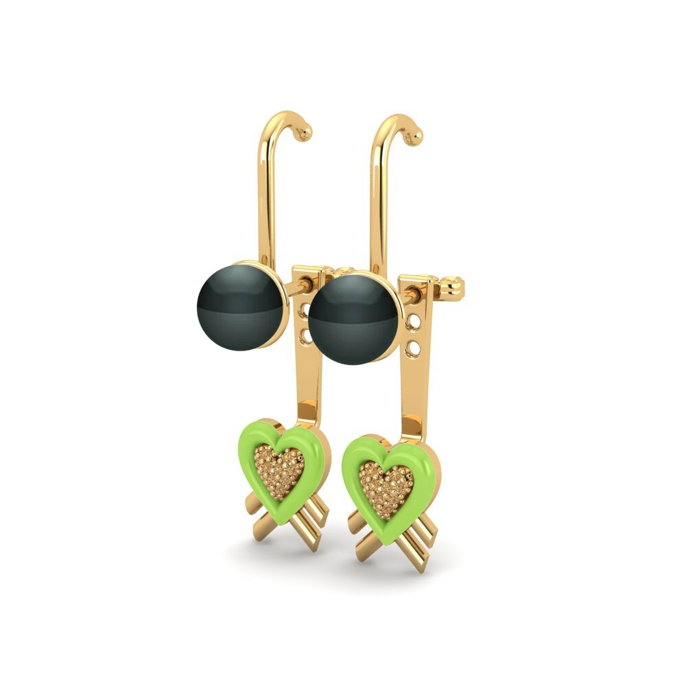 Diamante Marrón Pendiente de mujer Pearlgrain A