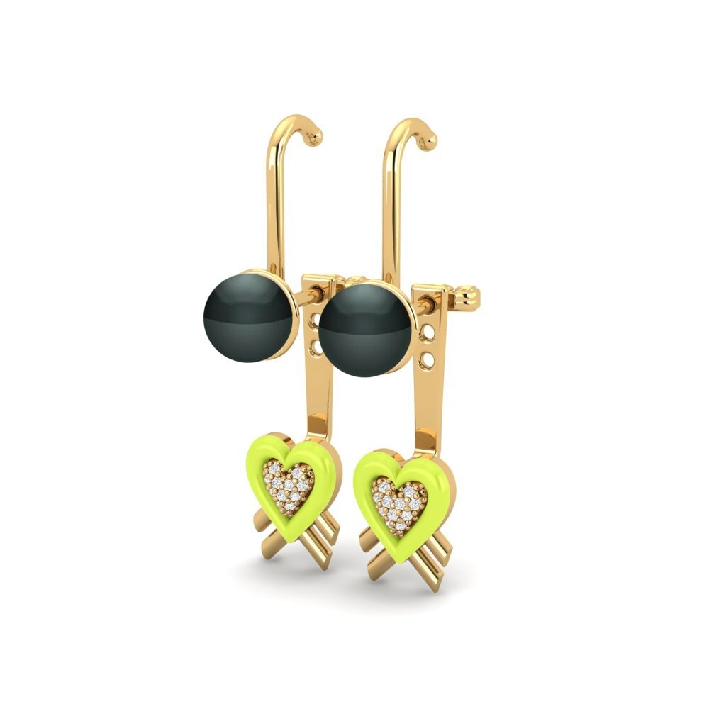 White sapphire Women's Earring Pearlgrain A