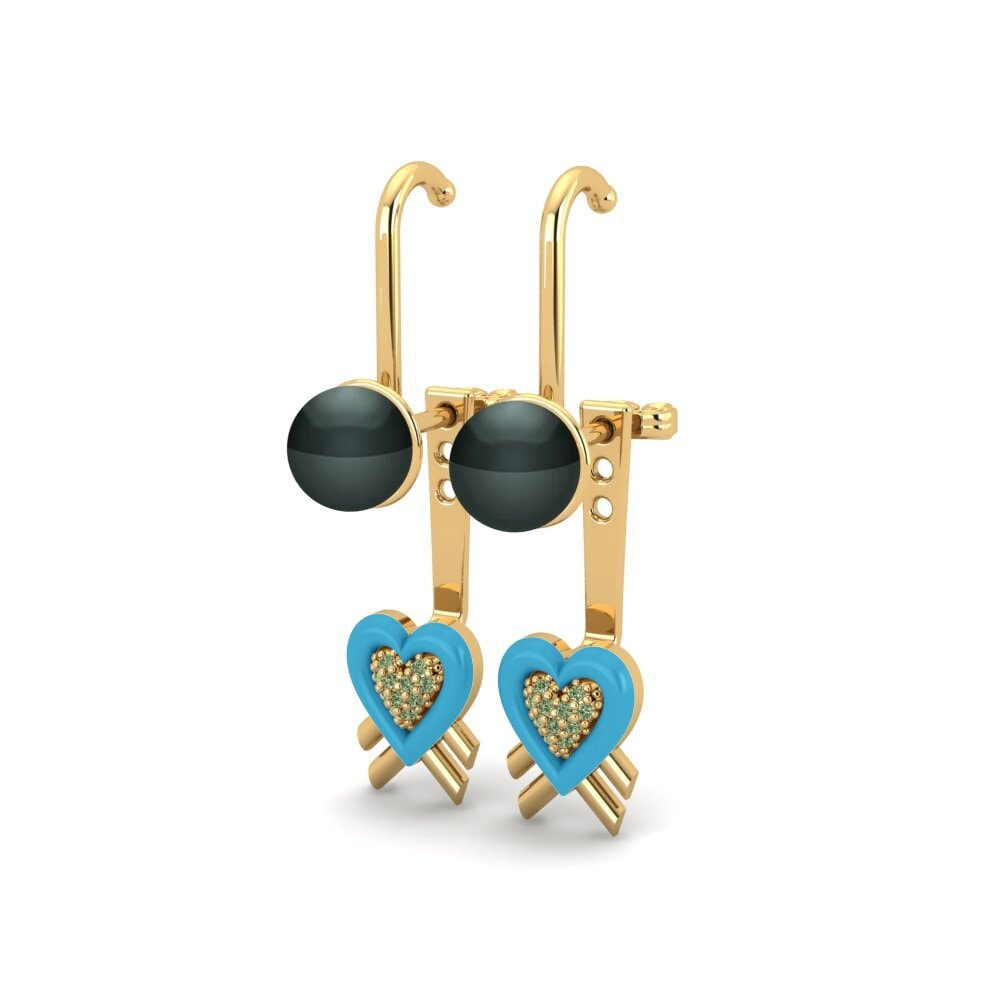 Green Diamond Women's Earring Pearlgrain A