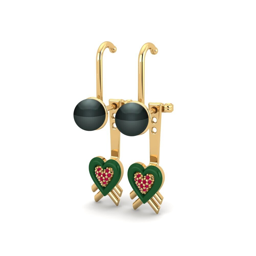 Ruby Women's Earring Pearlgrain A