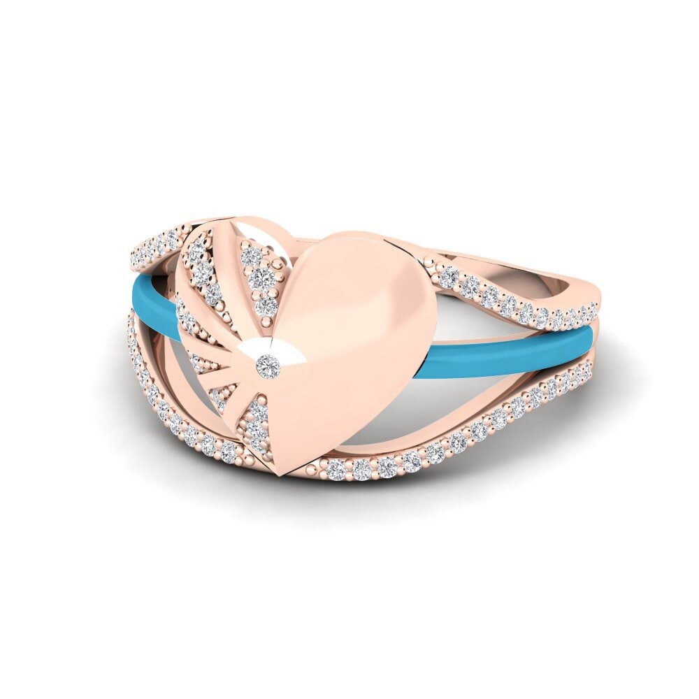14ct Rose Gold Ring Pedestal